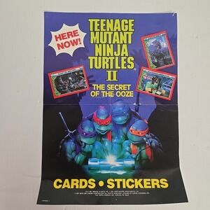 "Teenage Mutant Ninja Turtles" Topps Trading Cards 1991 Series 10x14 Poster